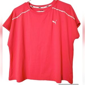 Puma Women's Sport Pink T-shirt Short Sleeve Size L